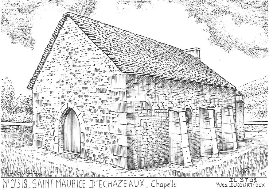 N 01318 - CORVEISSIAT - chapelle � st maurice d �chaz.