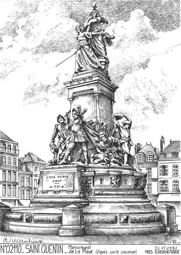 N 02110 - ST QUENTIN - monument (d apr�s ca)