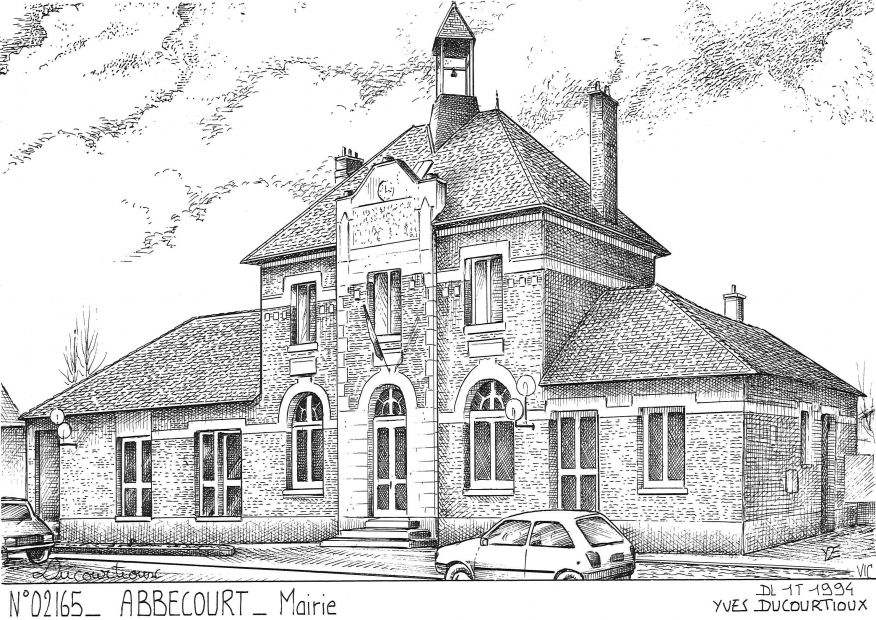 N 02165 - ABBECOURT - mairie