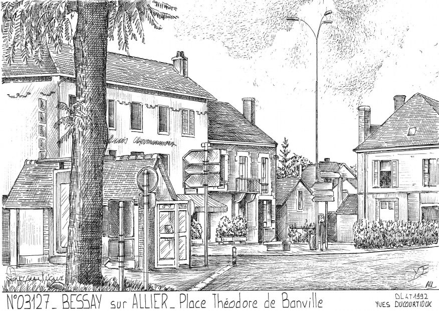 N 03127 - BESSAY SUR ALLIER - place thodore de banville