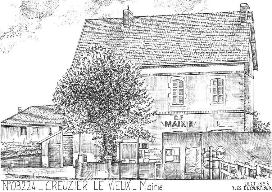 N 03224 - CREUZIER LE VIEUX - mairie