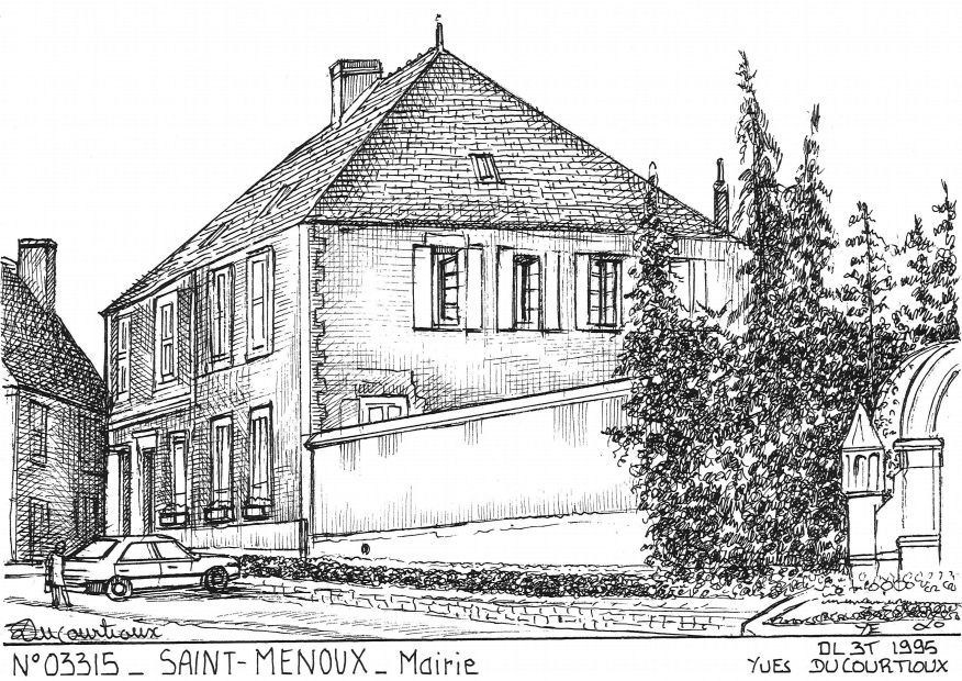 N 03315 - ST MENOUX - mairie