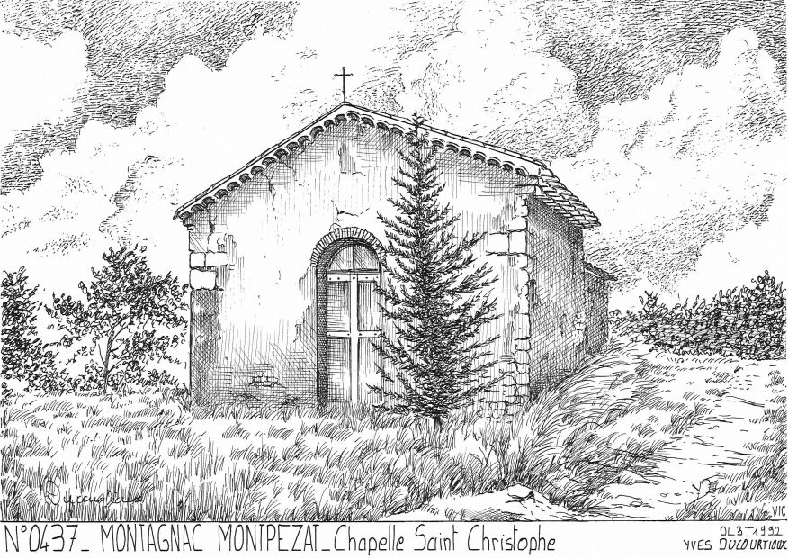 N 04037 - MONTAGNAC MONTPEZAT - chapelle st christophe