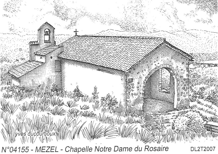 N 04155 - MEZEL - chapelle notre dame du rosaire
