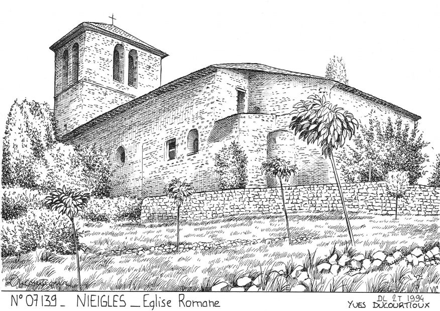 N 07139 - NIEIGLES - �glise romane