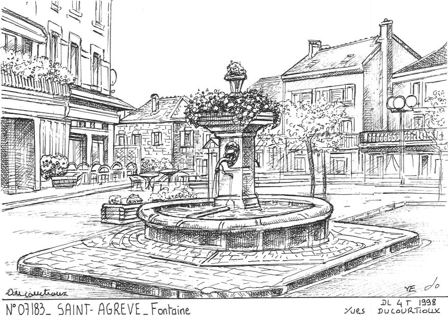 N 07183 - ST AGREVE - fontaine