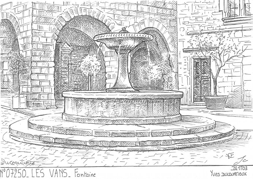 N 07250 - LES VANS - fontaine