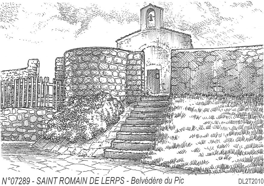 N 07289 - ST ROMAIN DE LERPS - belv�d�re du pic