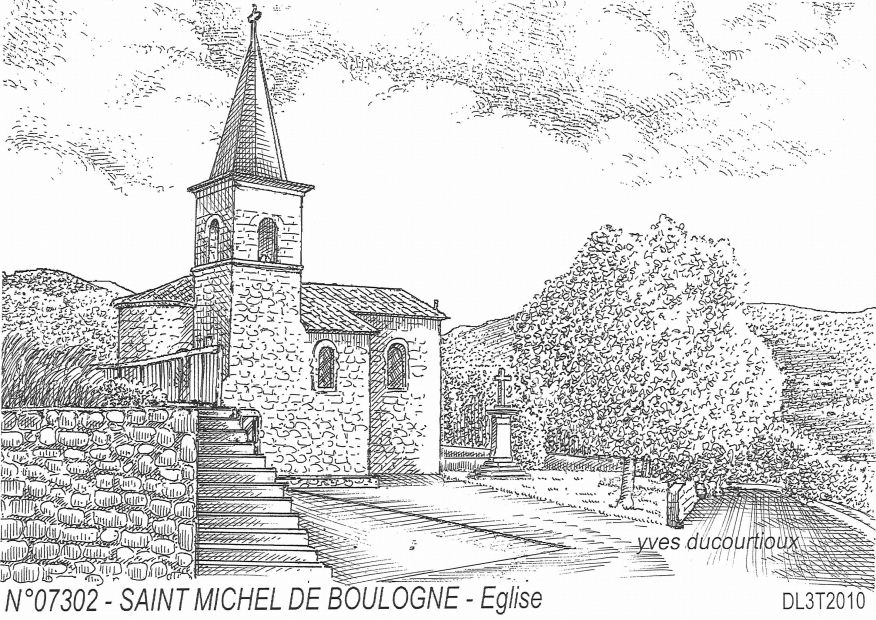 N 07302 - ST MICHEL DE BOULOGNE - �glise