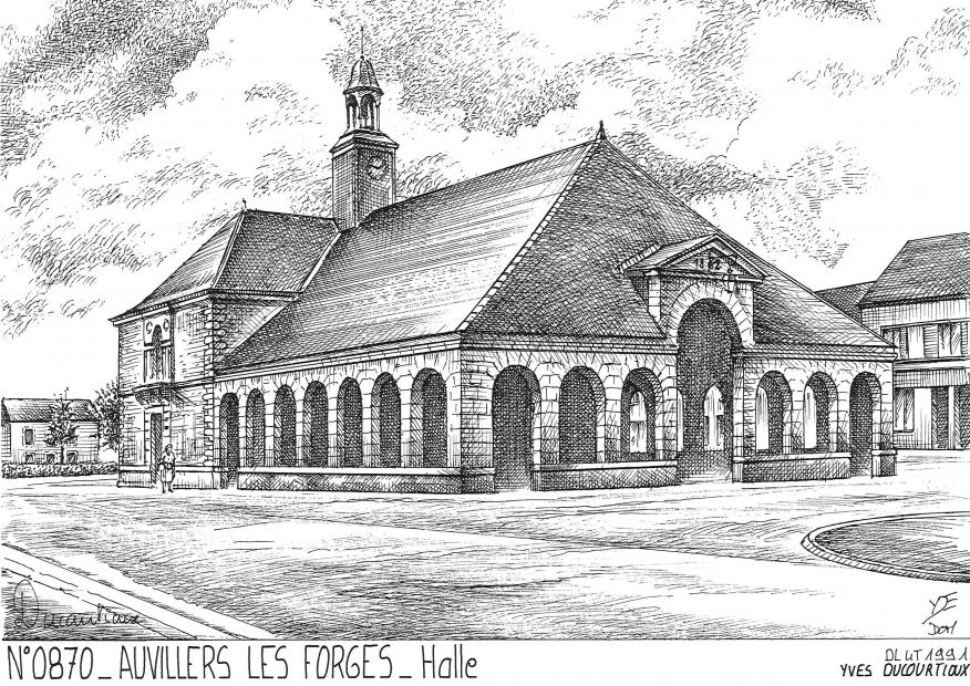 N 08070 - AUVILLERS LES FORGES - halle