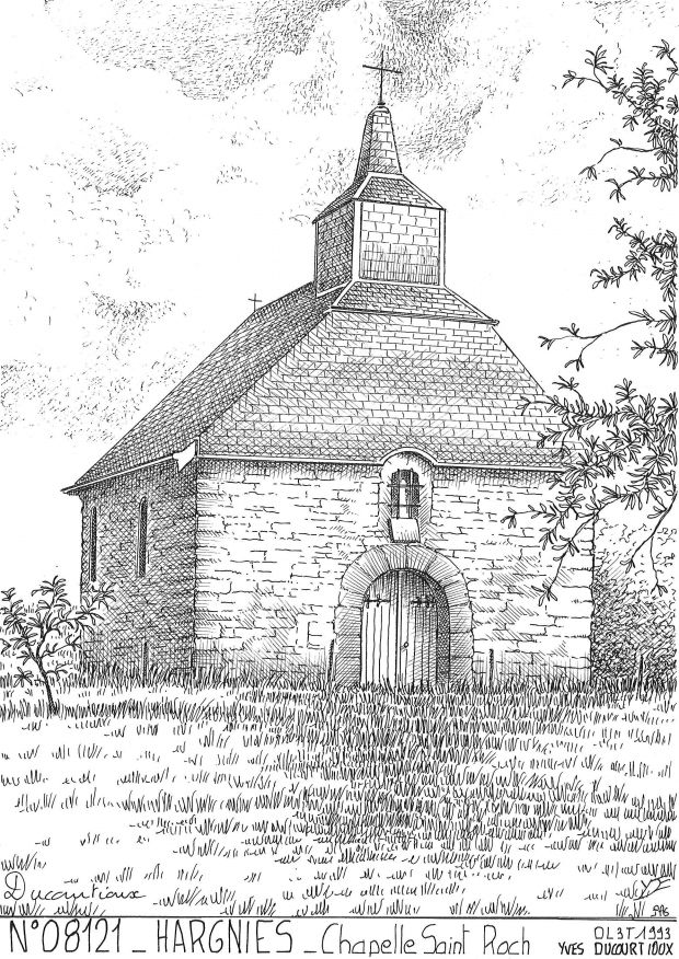 N 08121 - HARGNIES - chapelle st roch