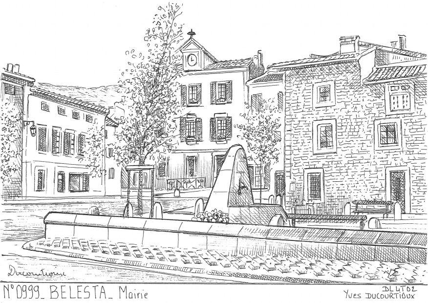 N 09099 - BELESTA - mairie