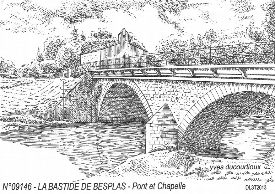 N 09146 - LA BASTIDE DE BESPLAS - pont et chapelle