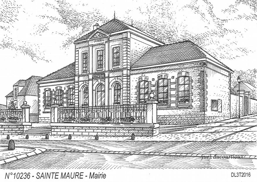 N 10236 - STE MAURE - mairie