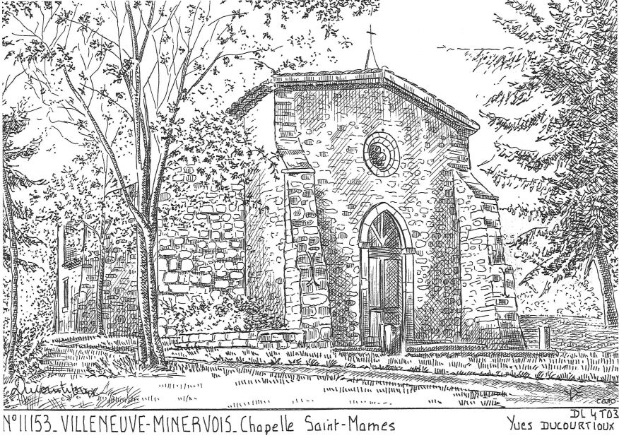 N 11153 - VILLENEUVE MINERVOIS - chapelle st mames