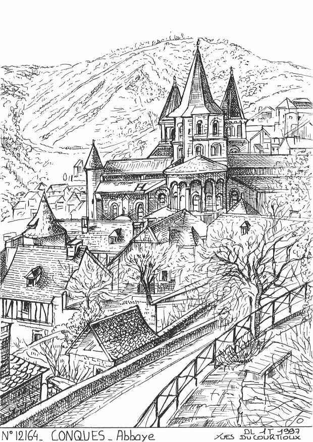 N 12164 - CONQUES - abbaye