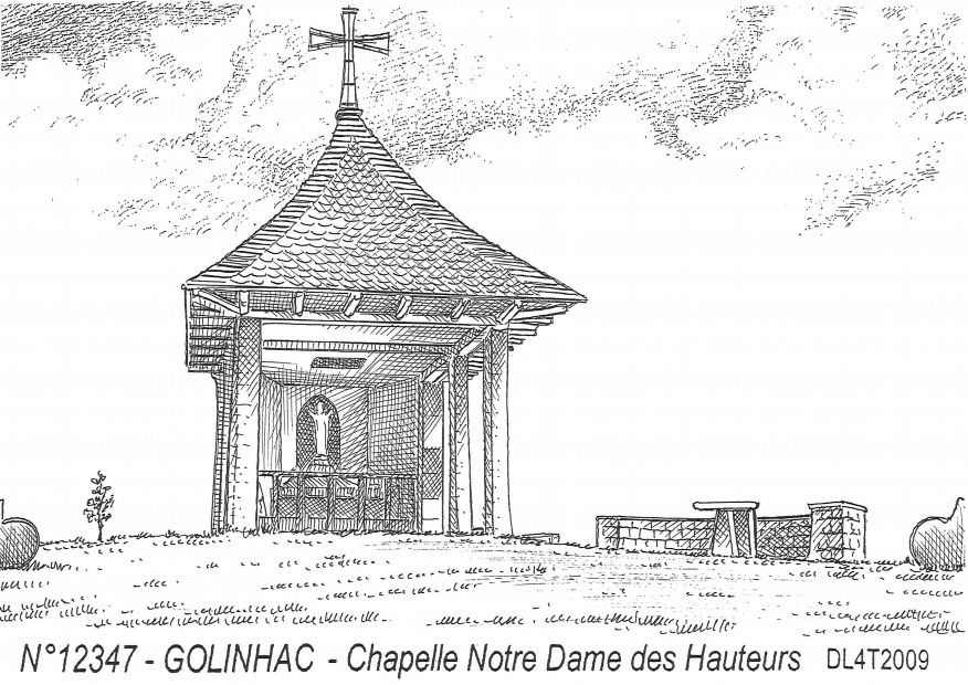 N 12347 - GOLINHAC - chapelle notre dame des hauteu