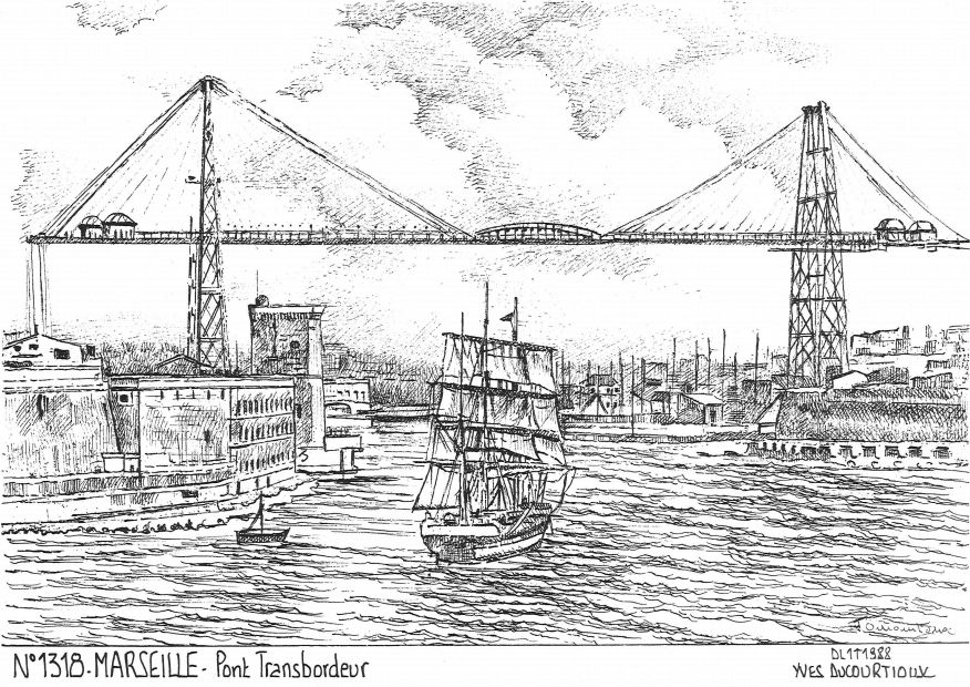 N 13018 - MARSEILLE - pont transbordeur