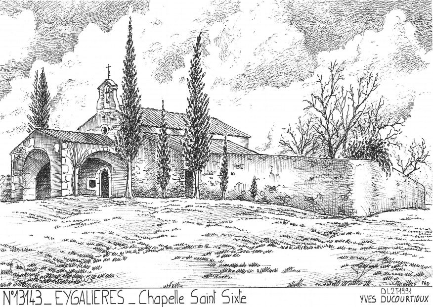 N 13143 - EYGALIERES - chapelle st sixte