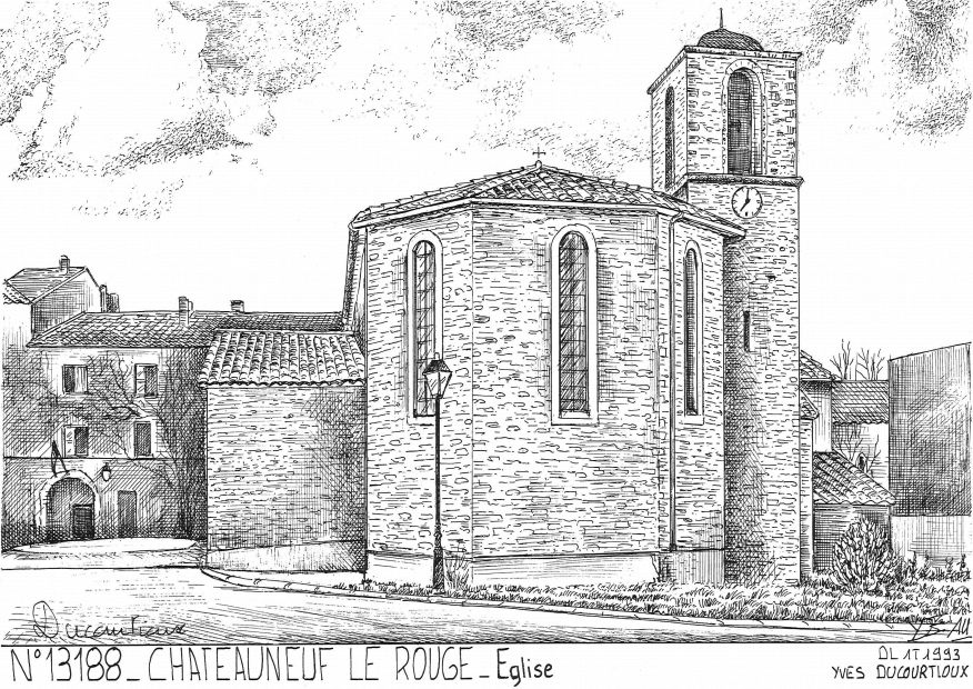 N 13188 - CHATEAUNEUF LE ROUGE - glise