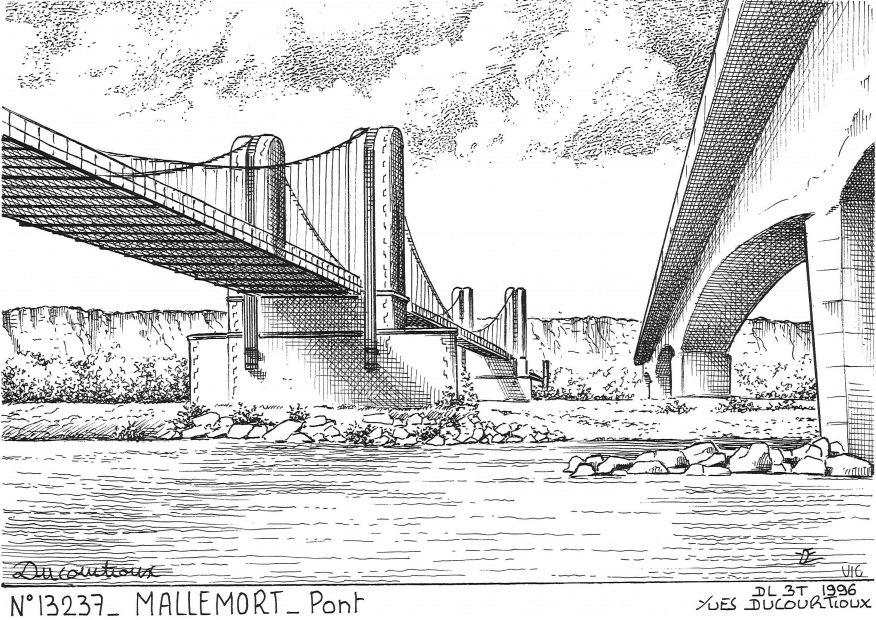 N 13237 - MALLEMORT - pont