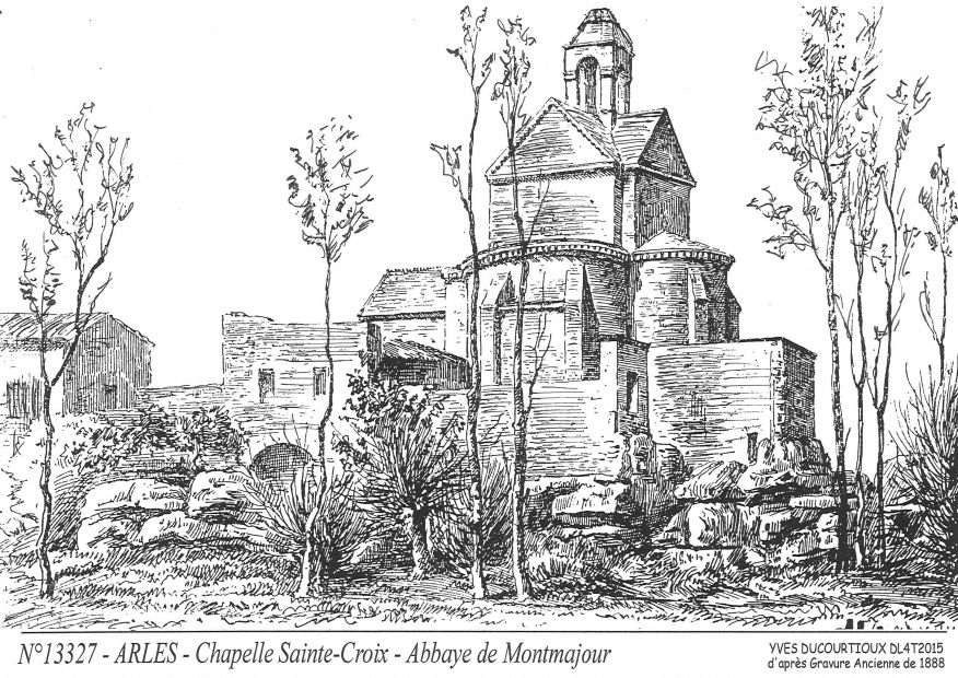 N 13327 - ARLES - chapelle ste croix, abbaye de <span class=