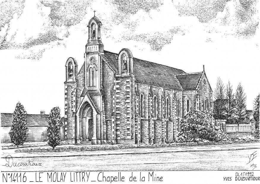 N 14116 - LE MOLAY LITTRY - chapelle de la mine