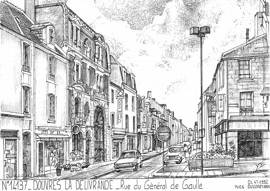 N 14137 - DOUVRES LA DELIVRANDE - rue du g�n�ral de gaulle