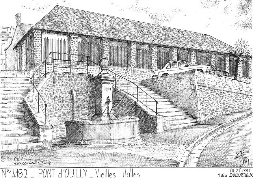 N 14182 - PONT D OUILLY - vieilles halles