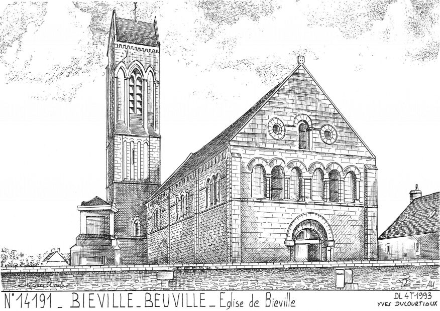 N 14191 - BIEVILLE BEUVILLE - �glise de bieville