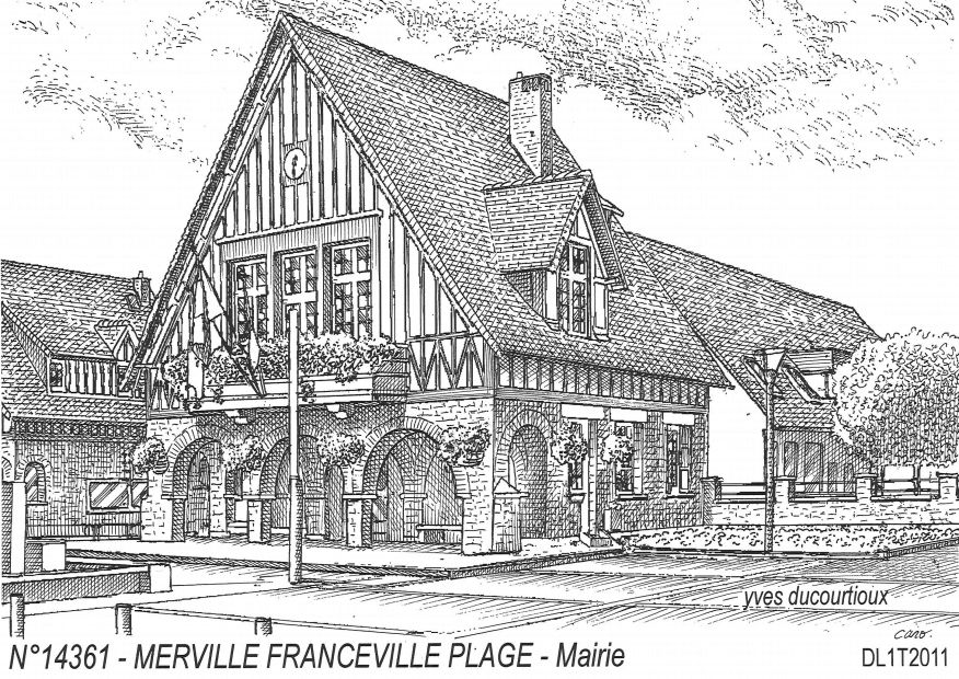 N 14361 - MERVILLE FRANCEVILLE PLAGE - mairie