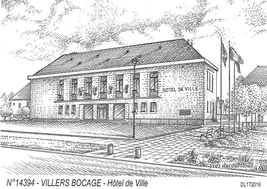 N 14394 - VILLERS BOCAGE - h�tel de ville