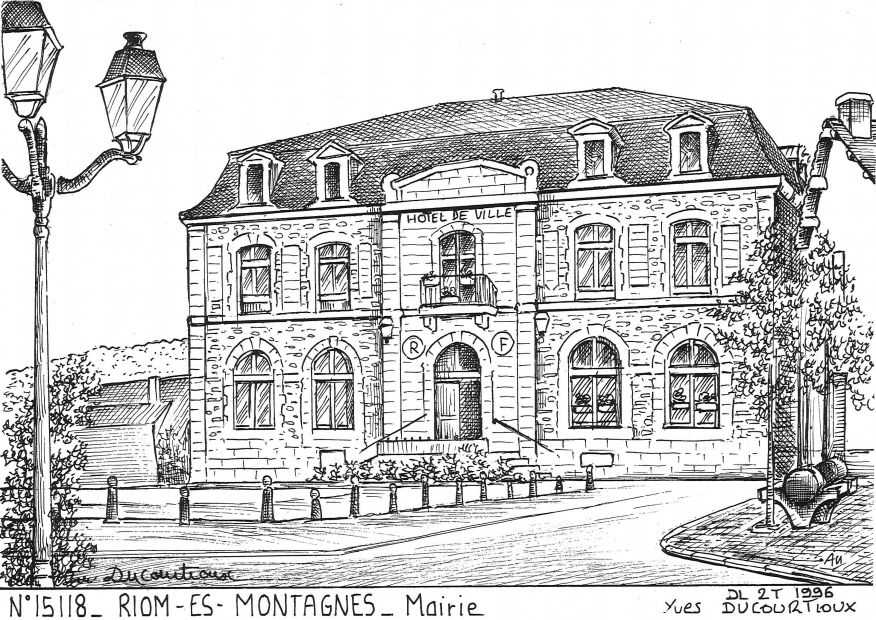 N 15118 - RIOM ES MONTAGNES - mairie