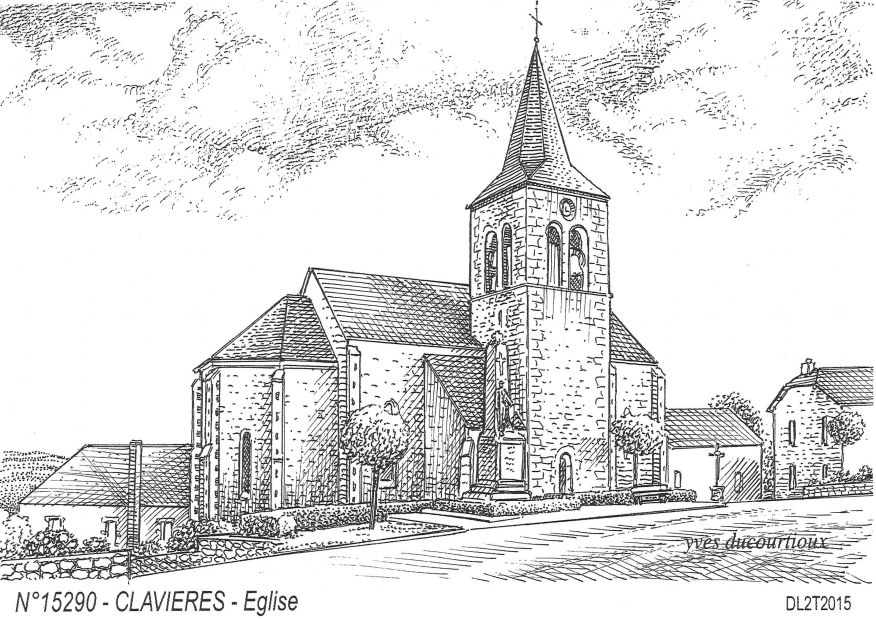 N 15290 - CLAVIERES - glise