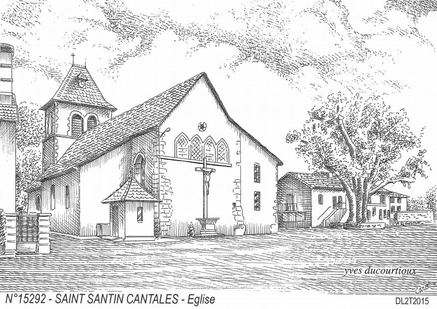 N 15292 - ST SANTIN CANTALES - �glise
