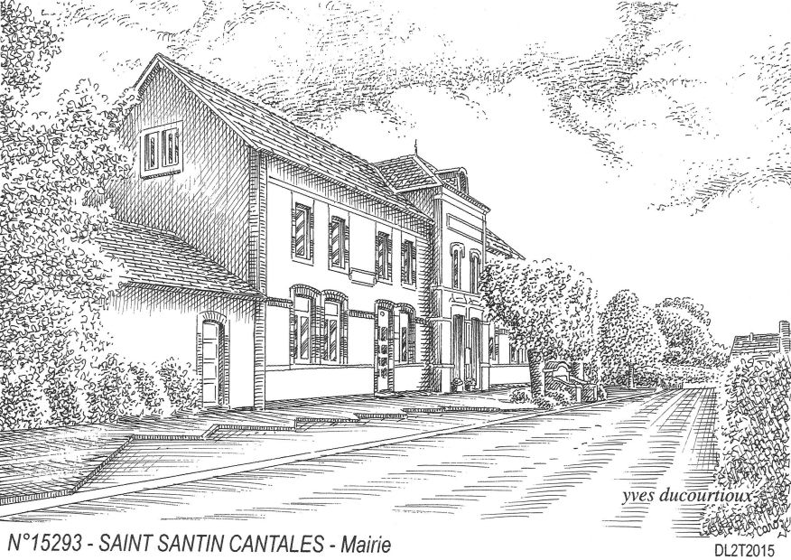 N 15293 - ST SANTIN CANTALES - mairie