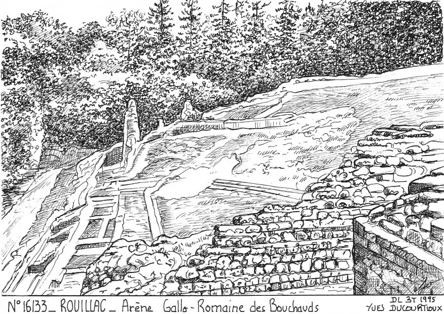 N 16133 - ROUILLAC - ar�ne gallo romaine des bouch.