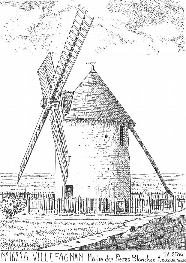 N 16226 - VILLEFAGNAN - moulin des pierres blanches