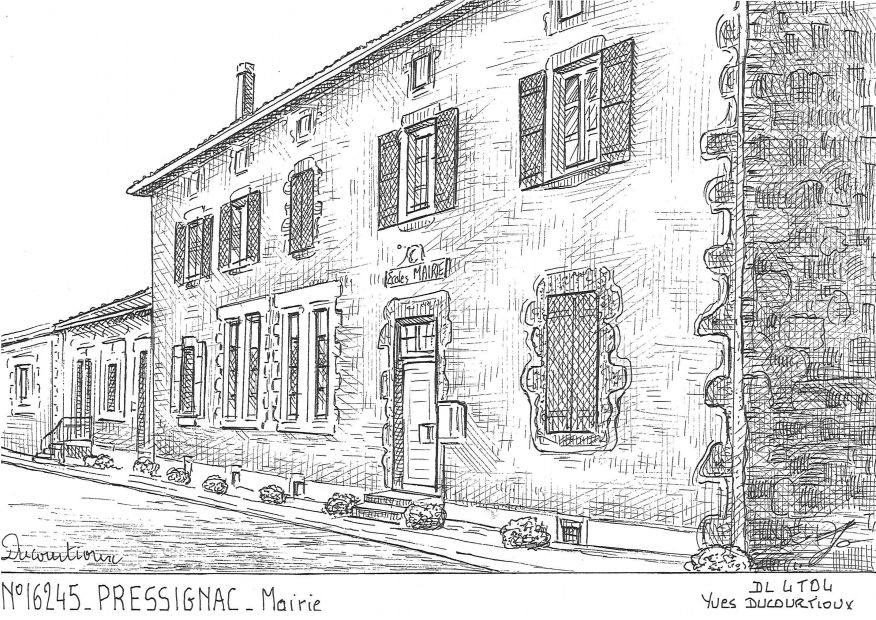N 16245 - PRESSIGNAC - mairie