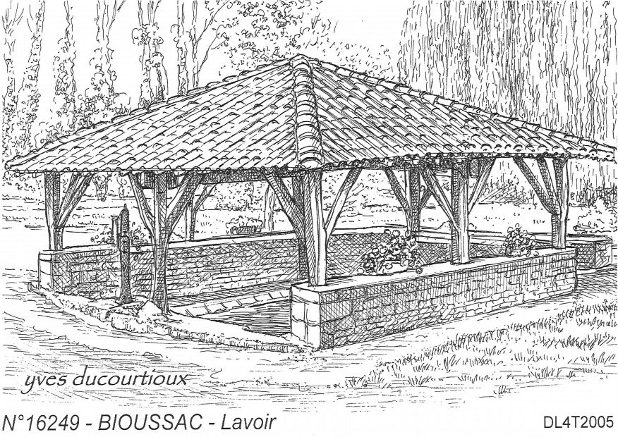 N 16249 - BIOUSSAC - lavoir