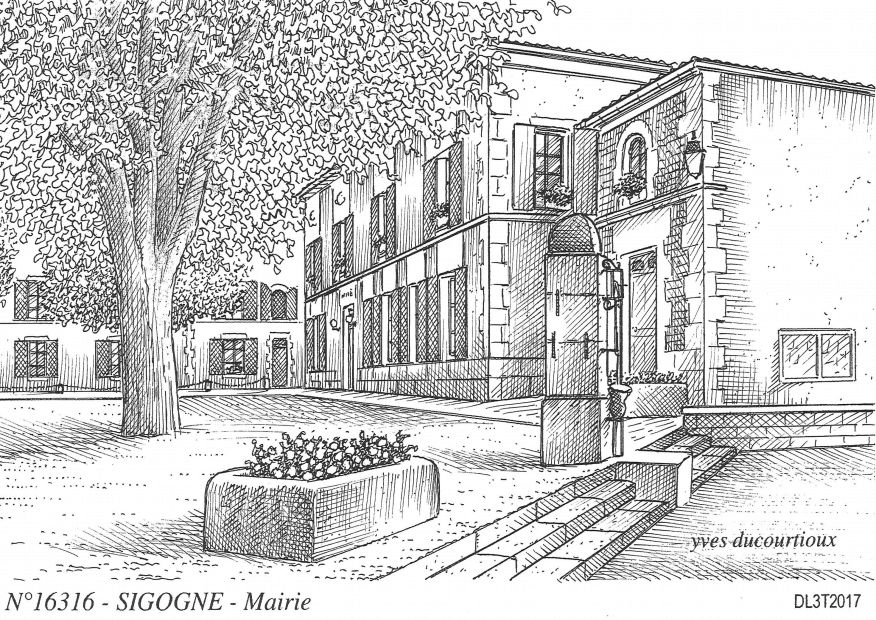 N 16316 - SIGOGNE - mairie