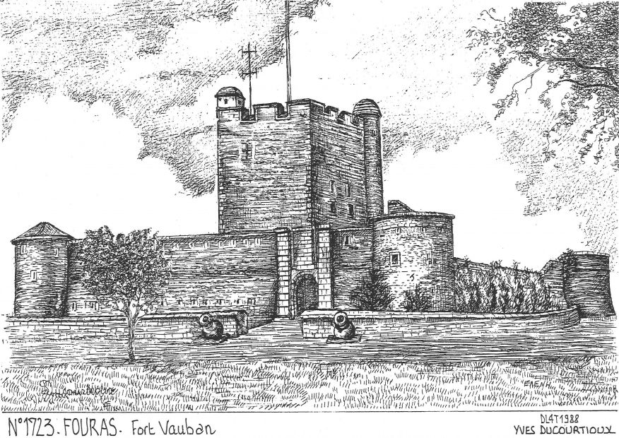 N 17023 - FOURAS - fort vauban