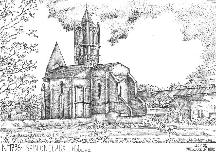 N 17036 - SABLONCEAUX - abbaye