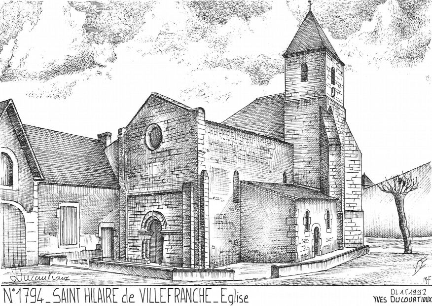 N 17094 - ST HILAIRE DE VILLEFRANCHE - �glise