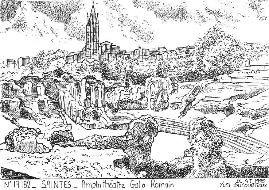 N 17182 - SAINTES - amphith�atre gallo romain