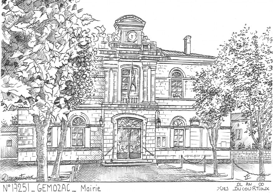 N 17251 - GEMOZAC - mairie