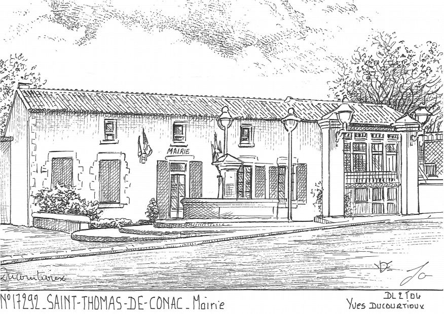 N 17292 - ST THOMAS DE CONAC - mairie
