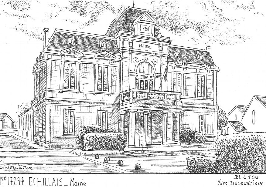 N 17297 - ECHILLAIS - mairie