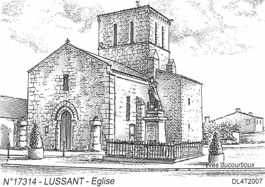 N 17314 - LUSSANT - �glise