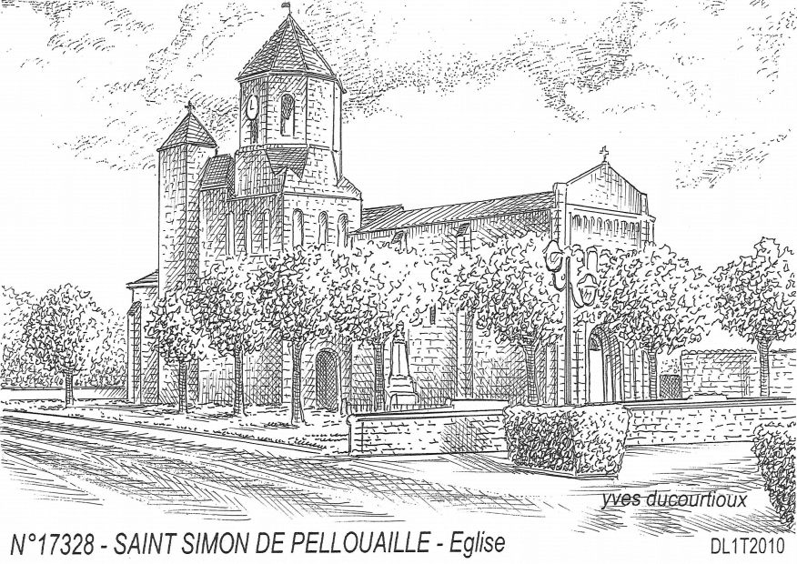 N 17328 - ST SIMON DE PELLOUAILLE - glise